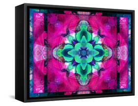 A Symmetric Ornament from Flower Photographs, Conceptual Layer Work-Alaya Gadeh-Framed Stretched Canvas