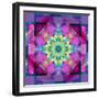 A Symmetric Ornament from Flower Photographs, Conceptual Layer Work-Alaya Gadeh-Framed Photographic Print