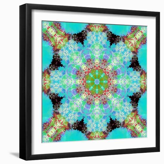 A Symmetric Ornament from Flowers, Photograph, Layer Work-Alaya Gadeh-Framed Photographic Print