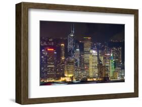 A Symphony of Lights in Hong Kong-Guido Cozzi-Framed Photographic Print