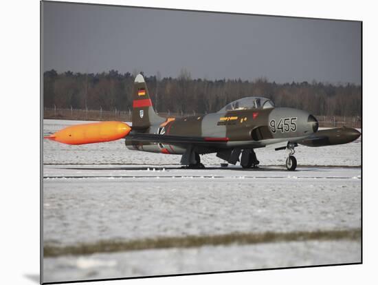 A T-33 Shooting Star Trainer Jet of the German Air Force-Stocktrek Images-Mounted Photographic Print