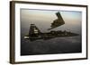 A T-38 Talon Flies in Formation with a B-2 Spirit-null-Framed Photographic Print