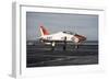 A T-45C Goshawk Lands on the Flight Deck of USS Carl Vinson-null-Framed Photographic Print