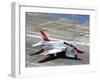 A T-45C Goshawk Lands on the Flight Deck of USS Ronald Reagan-null-Framed Photographic Print