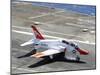 A T-45C Goshawk Lands on the Flight Deck of USS Ronald Reagan-null-Mounted Photographic Print