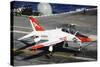 A T-45C Goshawk Lands on the Flight Deck of USS Theodore Roosevelt-null-Stretched Canvas