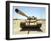 A T-55 Tank Destroyed by Nato Forces in the Desert North of Ajadabiya, Libya-Stocktrek Images-Framed Photographic Print