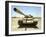 A T-55 Tank Destroyed by Nato Forces in the Desert North of Ajadabiya, Libya-Stocktrek Images-Framed Photographic Print