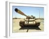 A T-55 Tank Destroyed by Nato Forces in the Desert North of Ajadabiya, Libya-Stocktrek Images-Framed Photographic Print