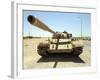 A T-55 Tank Destroyed by Nato Forces in the Desert North of Ajadabiya, Libya-Stocktrek Images-Framed Photographic Print