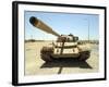 A T-55 Tank Destroyed by Nato Forces in the Desert North of Ajadabiya, Libya-Stocktrek Images-Framed Photographic Print