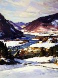 The First Snow-A.T. Hibbard-Framed Stretched Canvas