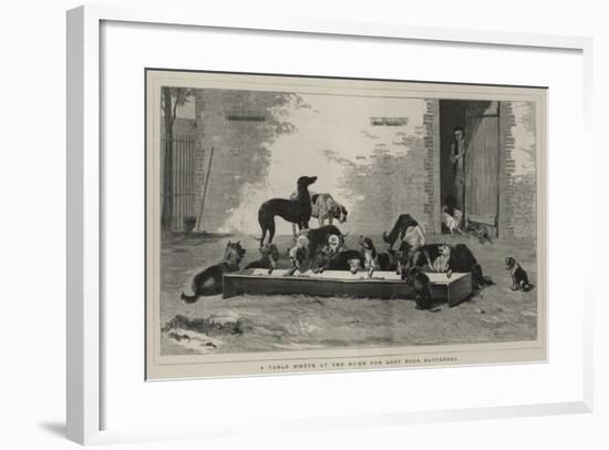 A Table D'Hote at the Home for Lost Dogs, Battersea-John Charles Dollman-Framed Giclee Print