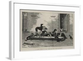 A Table D'Hote at the Home for Lost Dogs, Battersea-John Charles Dollman-Framed Giclee Print