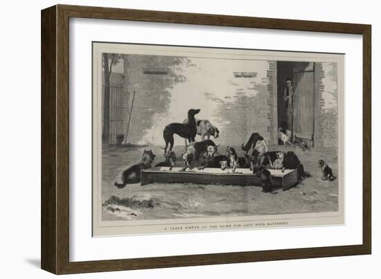 A Table D'Hote at the Home for Lost Dogs, Battersea-John Charles Dollman-Framed Giclee Print