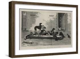 A Table D'Hote at the Home for Lost Dogs, Battersea-John Charles Dollman-Framed Giclee Print