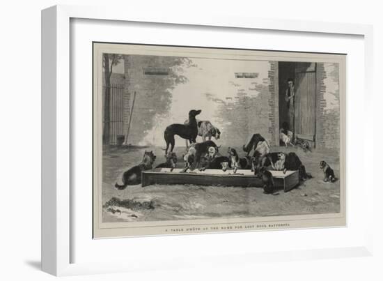 A Table D'Hote at the Home for Lost Dogs, Battersea-John Charles Dollman-Framed Giclee Print