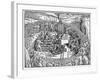 A Table Describing the Burning of Bishop Ridley and Father Latimer at Oxford-null-Framed Giclee Print