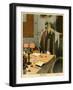 A Table for Two, 1918-Georges Leonnec-Framed Art Print