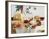 A Table Laid with Antipasti and Red Wine-Ulrike Koeb-Framed Photographic Print