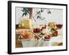 A Table Laid with Antipasti and Red Wine-Ulrike Koeb-Framed Photographic Print