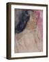 A Tahitian Woman with a Flower in Her Hair, 1891-92-Paul Gauguin-Framed Giclee Print