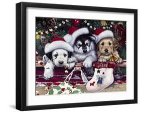 A Tail Wagging Christmas-Jenny Newland-Framed Giclee Print