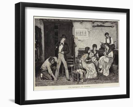 A Tailor in Venice-Eugen Von Blaas-Framed Giclee Print