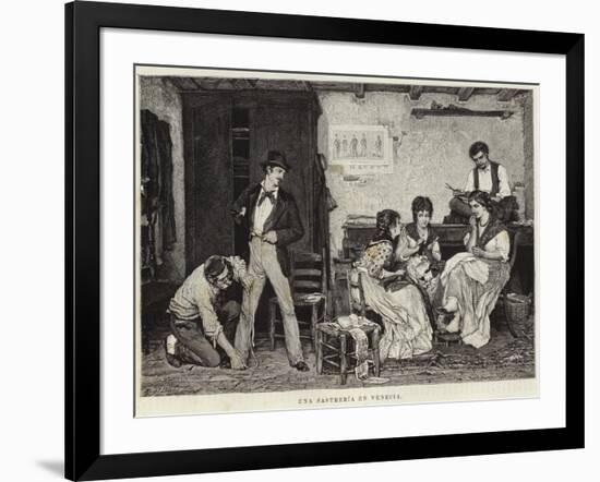 A Tailor in Venice-Eugen Von Blaas-Framed Giclee Print