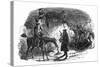 A Tale of Two Cities by Charles Dickens-George Cruikshank-Stretched Canvas