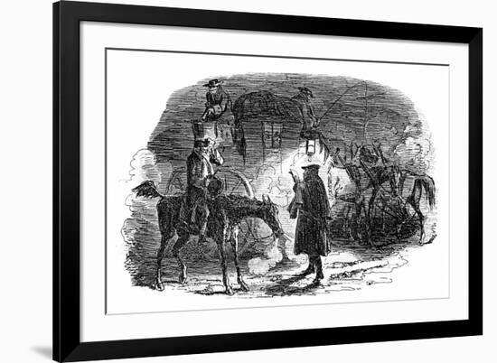 A Tale of Two Cities by Charles Dickens-George Cruikshank-Framed Giclee Print