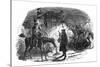 A Tale of Two Cities by Charles Dickens-George Cruikshank-Stretched Canvas