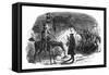 A Tale of Two Cities by Charles Dickens-George Cruikshank-Framed Stretched Canvas