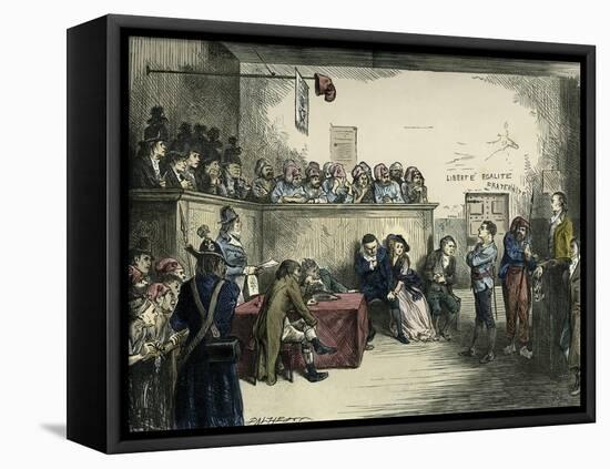 A Tale of Two Cities by Dickens-Frederick Barnard-Framed Stretched Canvas