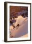 A Talented Skier Skies Down the Mountain at Alta Backcountry, Utah-Adam Barker-Framed Photographic Print