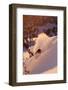 A Talented Skier Skies Down the Mountain at Alta Backcountry, Utah-Adam Barker-Framed Photographic Print