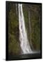 A Tall Waterfall Drops Off a Steep Cliff into Waters, Milford Sound on South Island, New Zealand-Paul Dymond-Framed Photographic Print