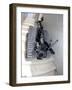 A Talon 3B Robot Unit Climbing a Flight of Stairs During a Training Mission in Bahrain-Stocktrek Images-Framed Photographic Print