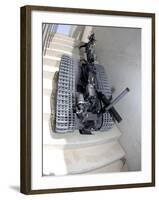 A Talon 3B Robot Unit Climbing a Flight of Stairs During a Training Mission in Bahrain-Stocktrek Images-Framed Photographic Print