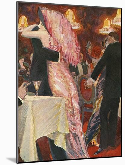 A Tango Tea Dance in Paris-Gino von Finetti-Mounted Art Print