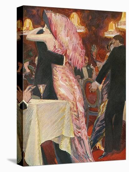 A Tango Tea Dance in Paris-Gino von Finetti-Stretched Canvas