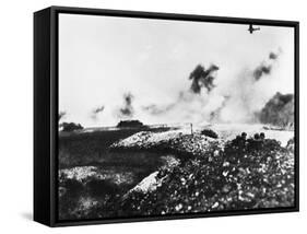 A Tank and Air Battle-null-Framed Stretched Canvas