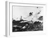 A Tank and Air Battle-null-Framed Premium Photographic Print