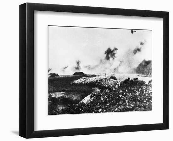 A Tank and Air Battle-null-Framed Photographic Print