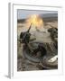 A Tank Crewman Braces Himself After Firing a 120mm Round from a M1A1 Abrams Battle Tank-Stocktrek Images-Framed Photographic Print