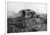 A Tank in Action on the Western Front, Somme, France, First World War, 1914-1918-null-Framed Giclee Print