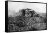 A Tank in Action on the Western Front, Somme, France, First World War, 1914-1918-null-Framed Stretched Canvas