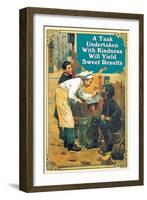 A Task Undertaken-null-Framed Art Print