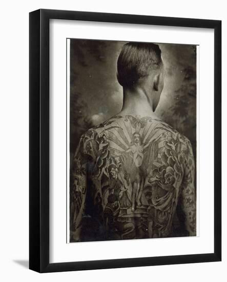 A Tattooed Man-null-Framed Photographic Print