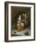 A Tavern Interior with Three Figures-Cornelis Bega-Framed Giclee Print